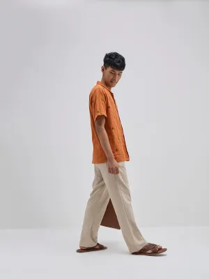 ETA Taupe Resort-Fit Mid-Rise Cotton Chinos