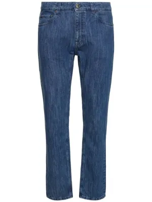 Etro   Cotton denim straight jeans 