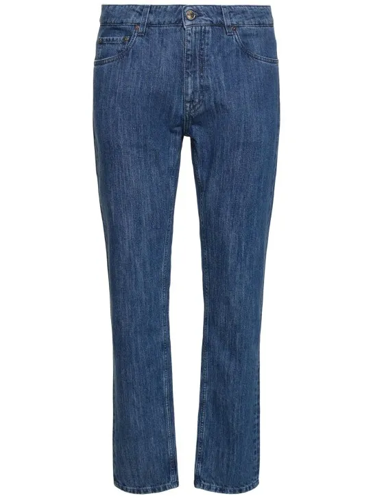 Etro   Cotton denim straight jeans 