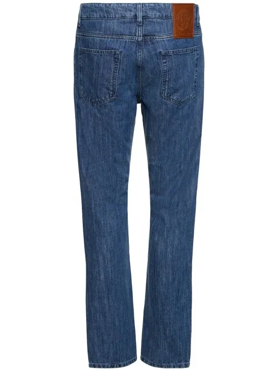 Etro   Cotton denim straight jeans 