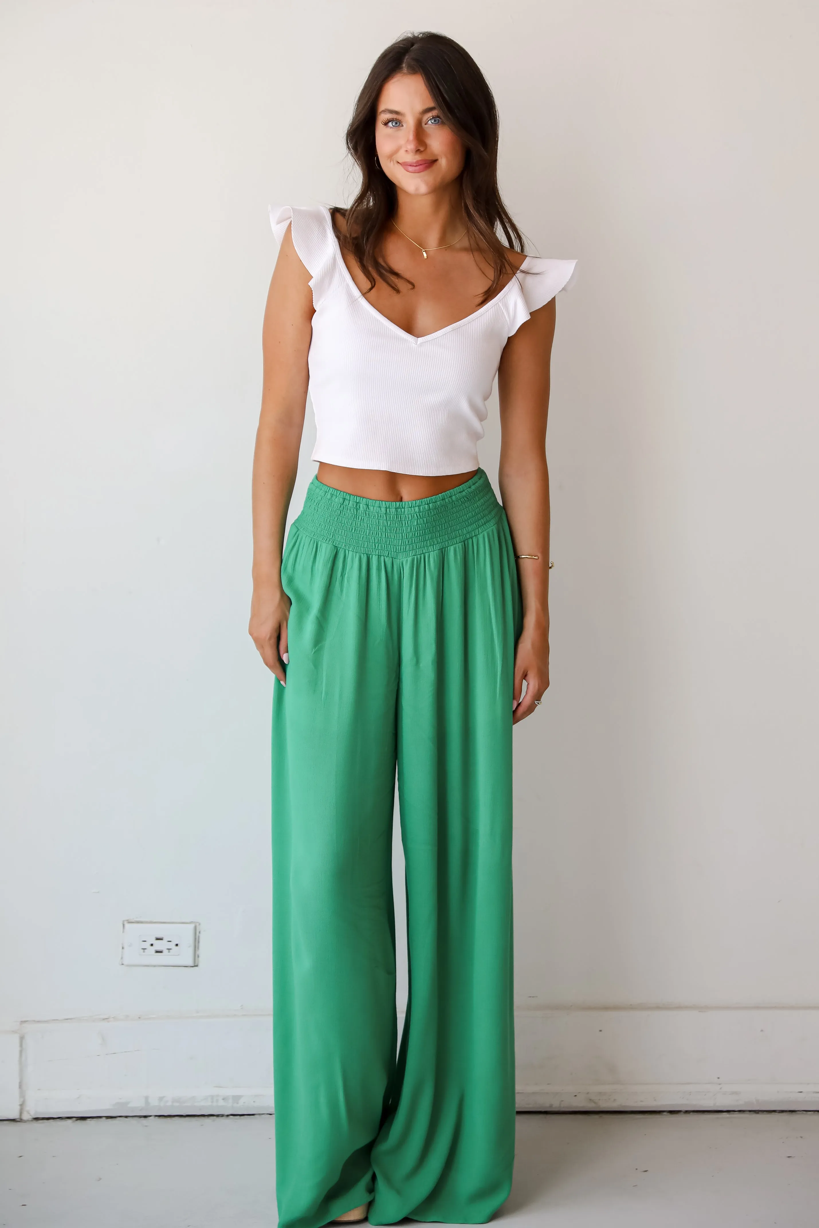 FINAL SALE - Lovely Season Wide Leg Pants