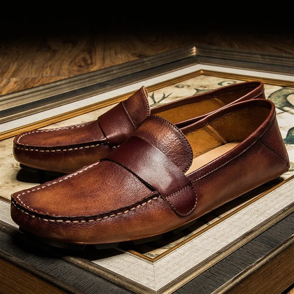 Flat Low Top Round Toe Casual Loafer for Men