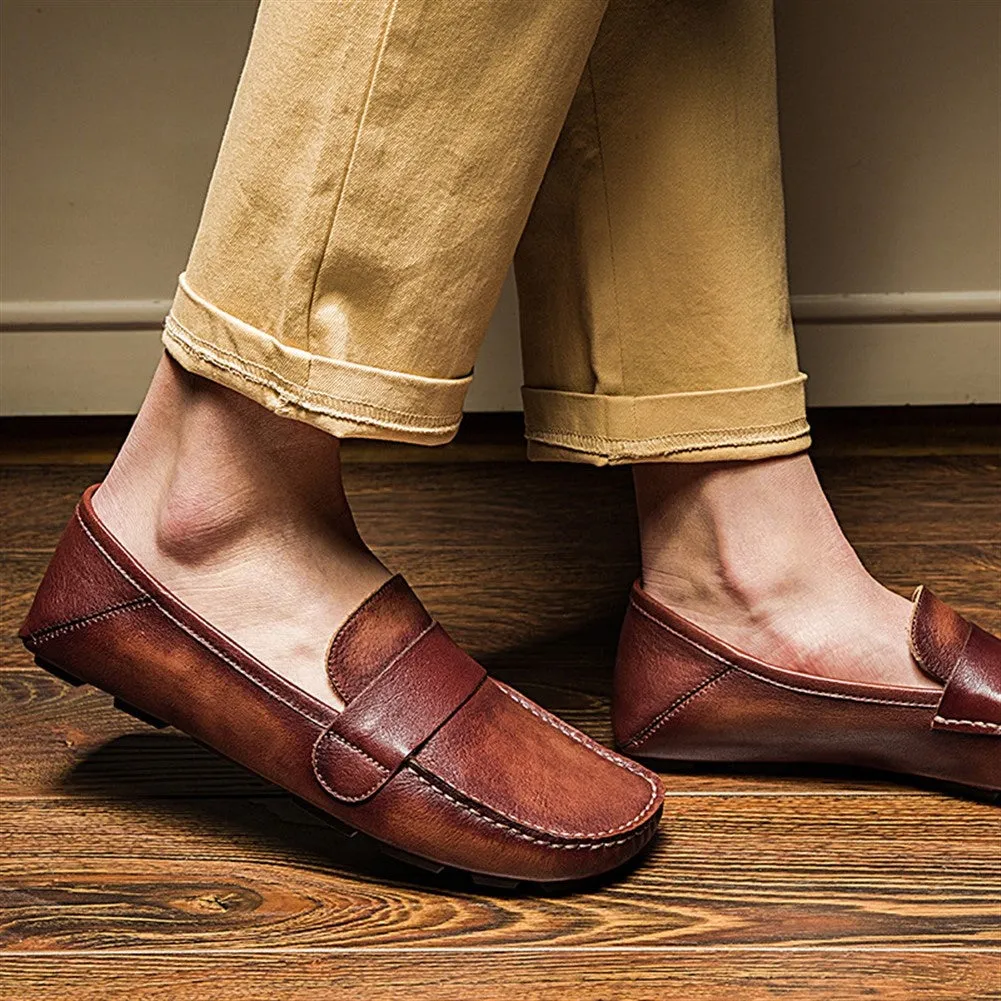 Flat Low Top Round Toe Casual Loafer for Men