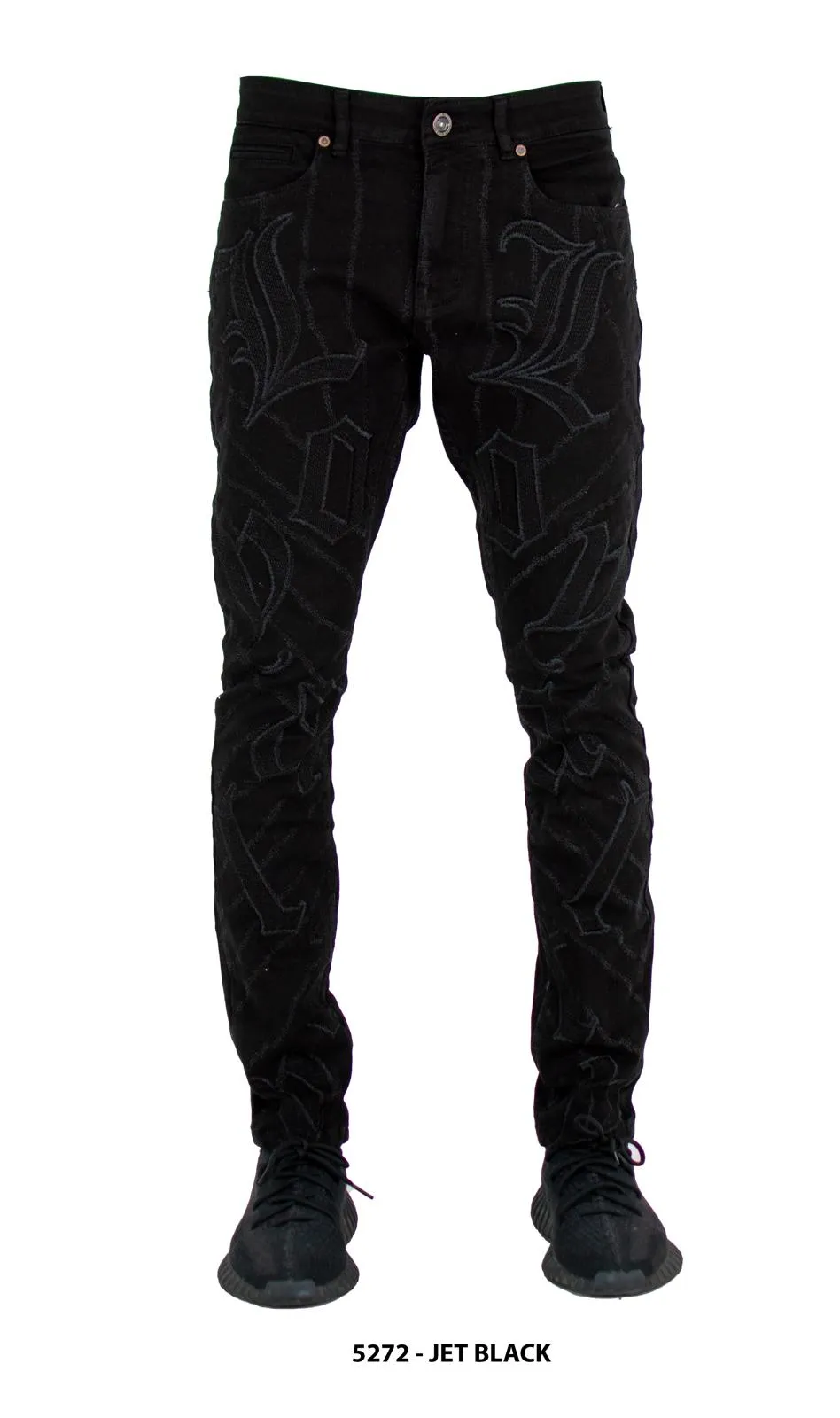 FOCUS LOYALTY RIP & REPAIR SKINNY JEANS MULTI COLORS