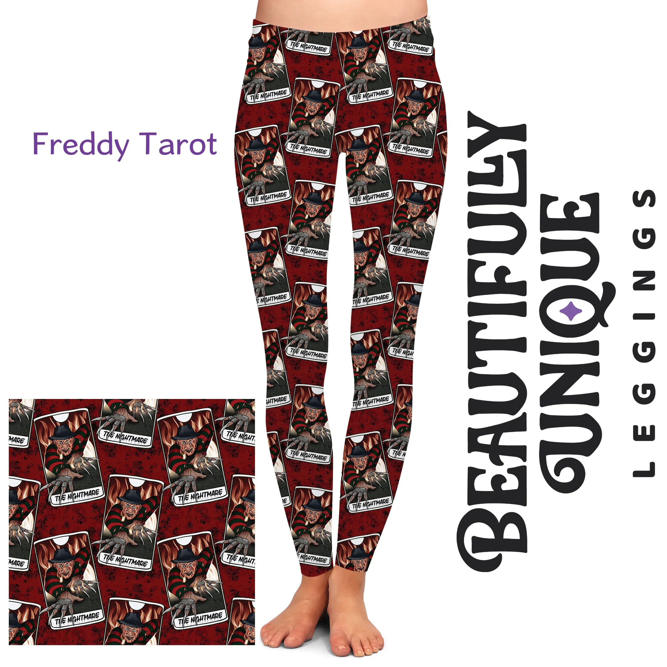 Freddy Tarot (Semi-Exclusive) - High-quality Handcrafted Vibrant Leggings