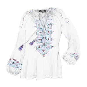 Geometric Embroidered Tunic