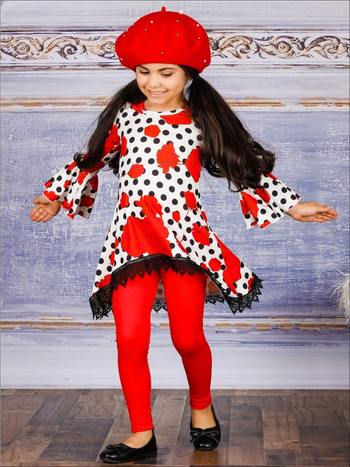 Girls Cool Love Tunic and Legging Set