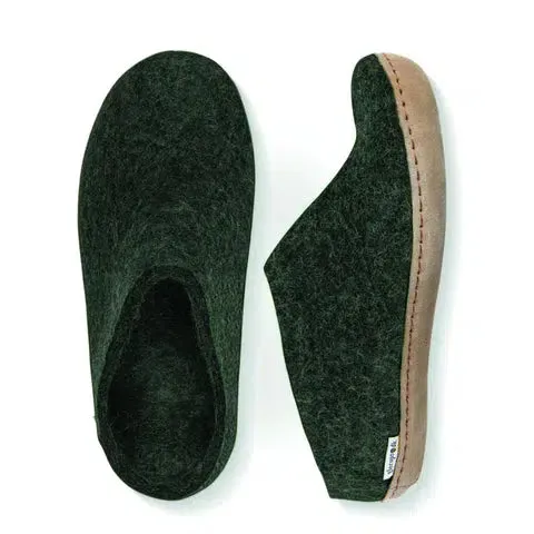 GLERUPS SLIP ON LEATHER FOREST