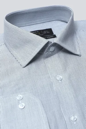 Grey Pin Stripes Formal Shirt