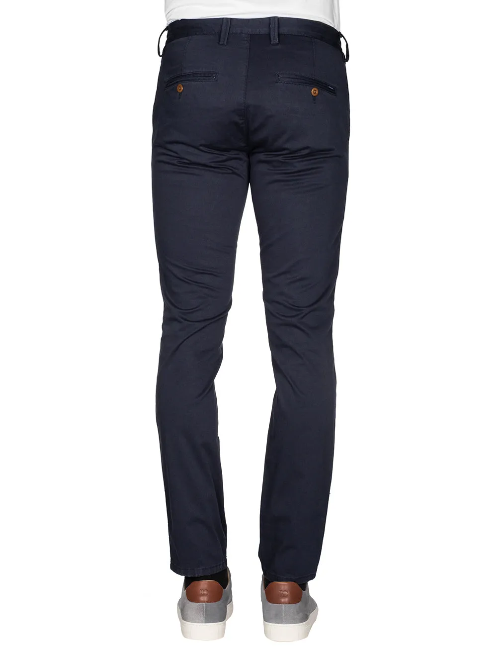 Hallden Slim Fit Twill Chinos Marine