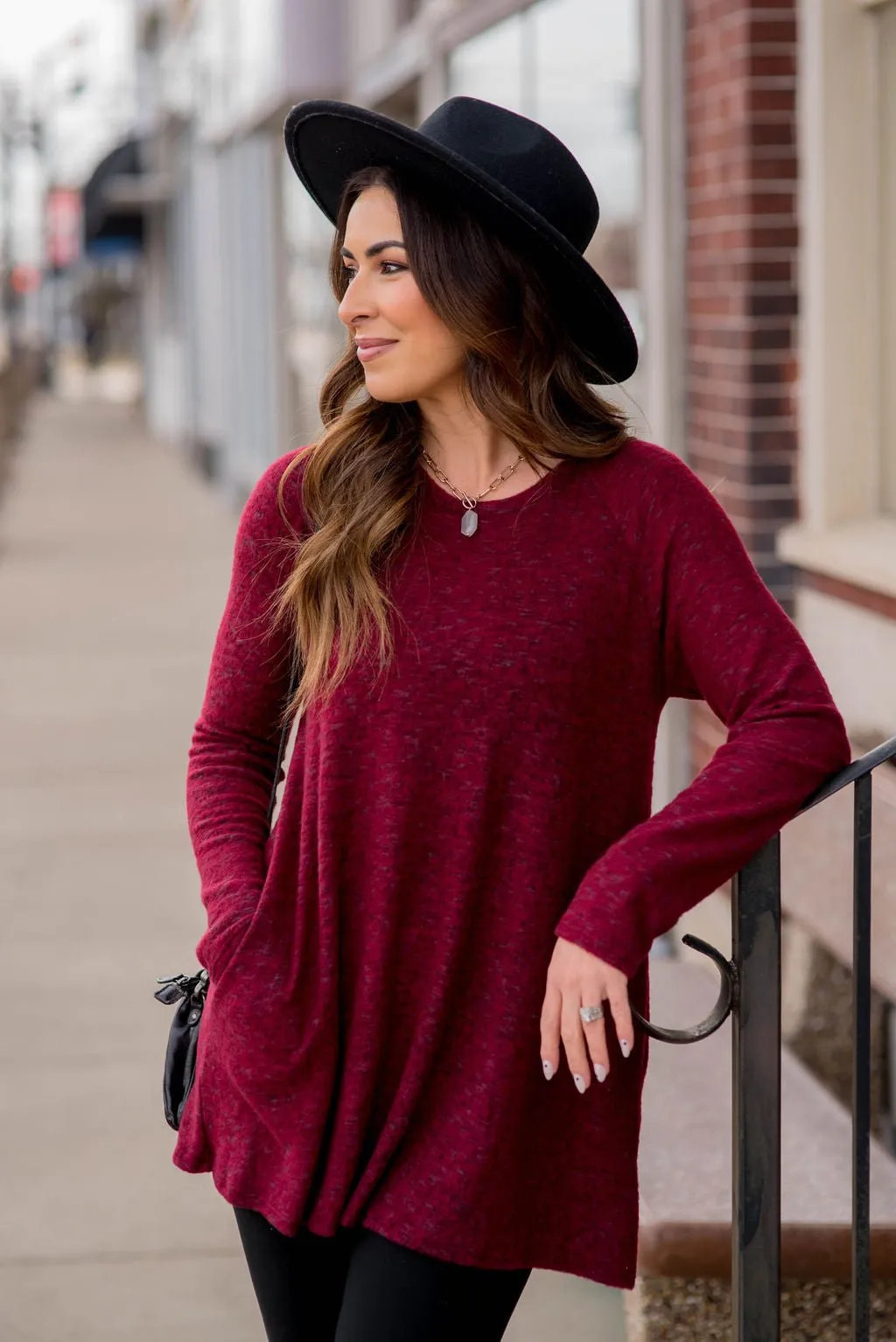 Heathered So Soft Tunic Tee