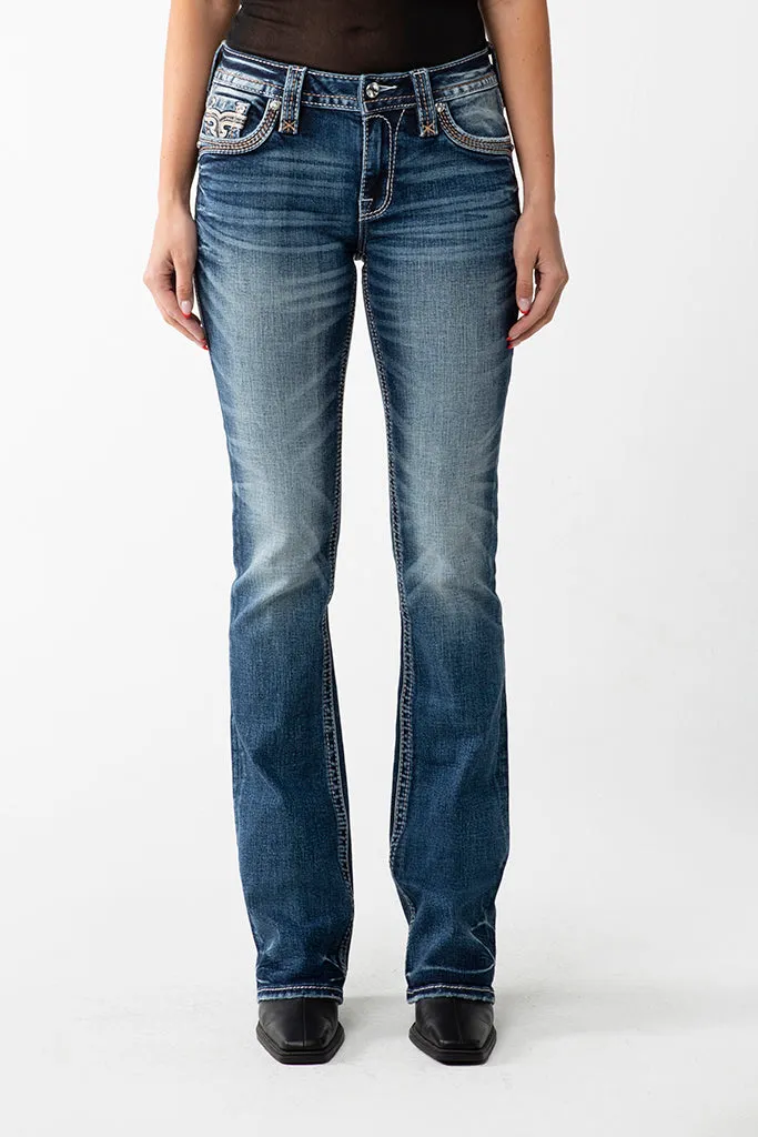 HIBISCUS BOOTCUT JEANS