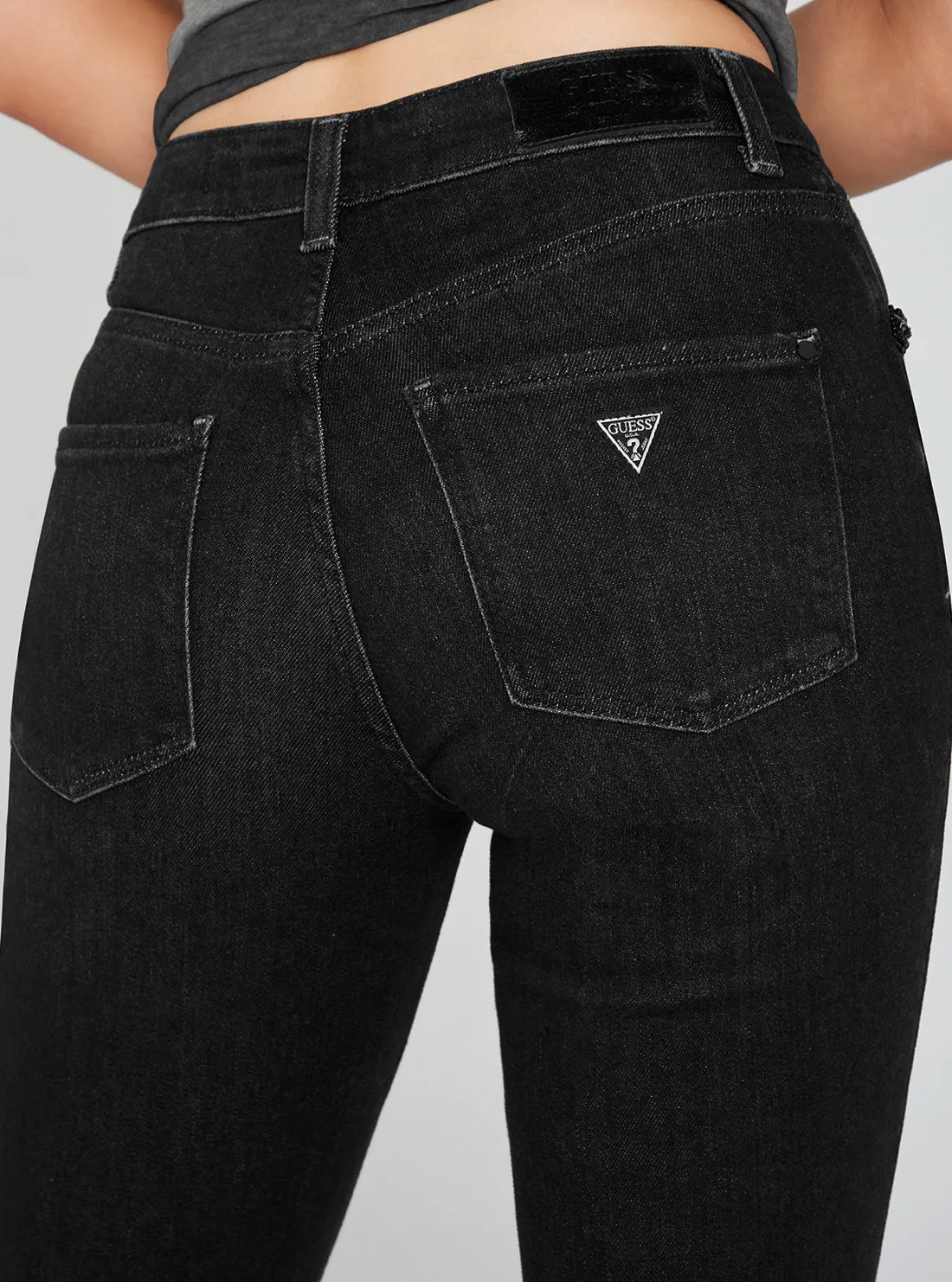 High-Rise Sexy Straight Leg Denim Jeans In Orbit Wash