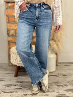 High Rise Wide Leg Jeans