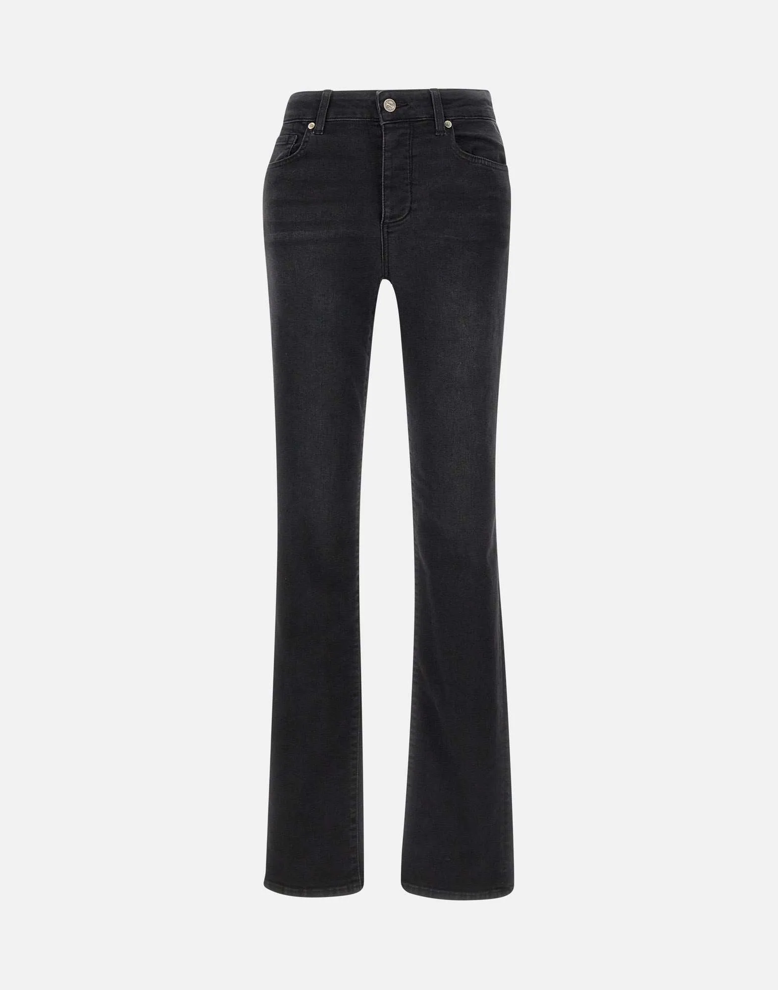 High Waist Black Stretch Denim Jeans