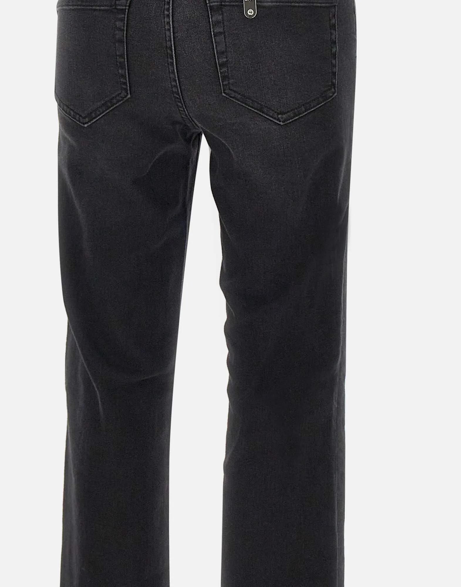 High Waist Black Stretch Denim Jeans