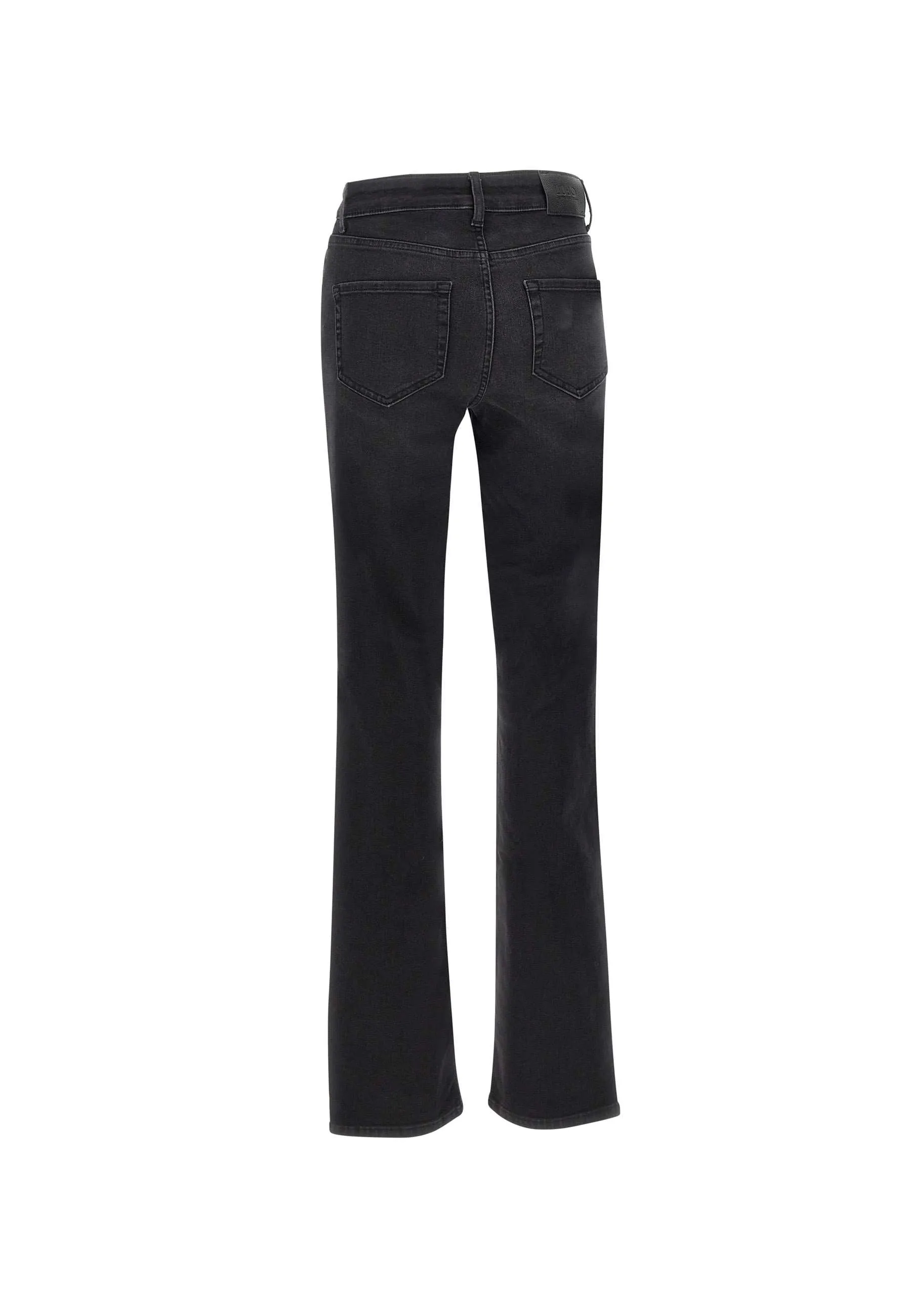 High Waist Black Stretch Denim Jeans