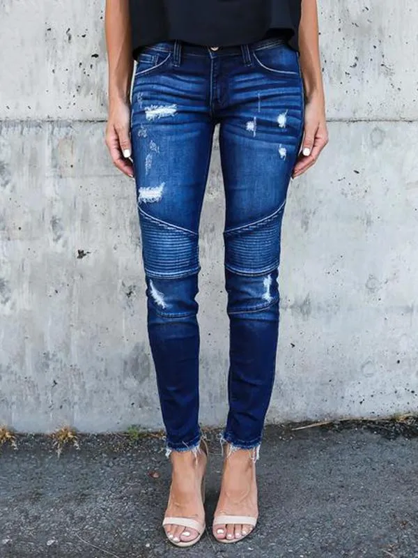 High Waist Jeans Pants Bottoms