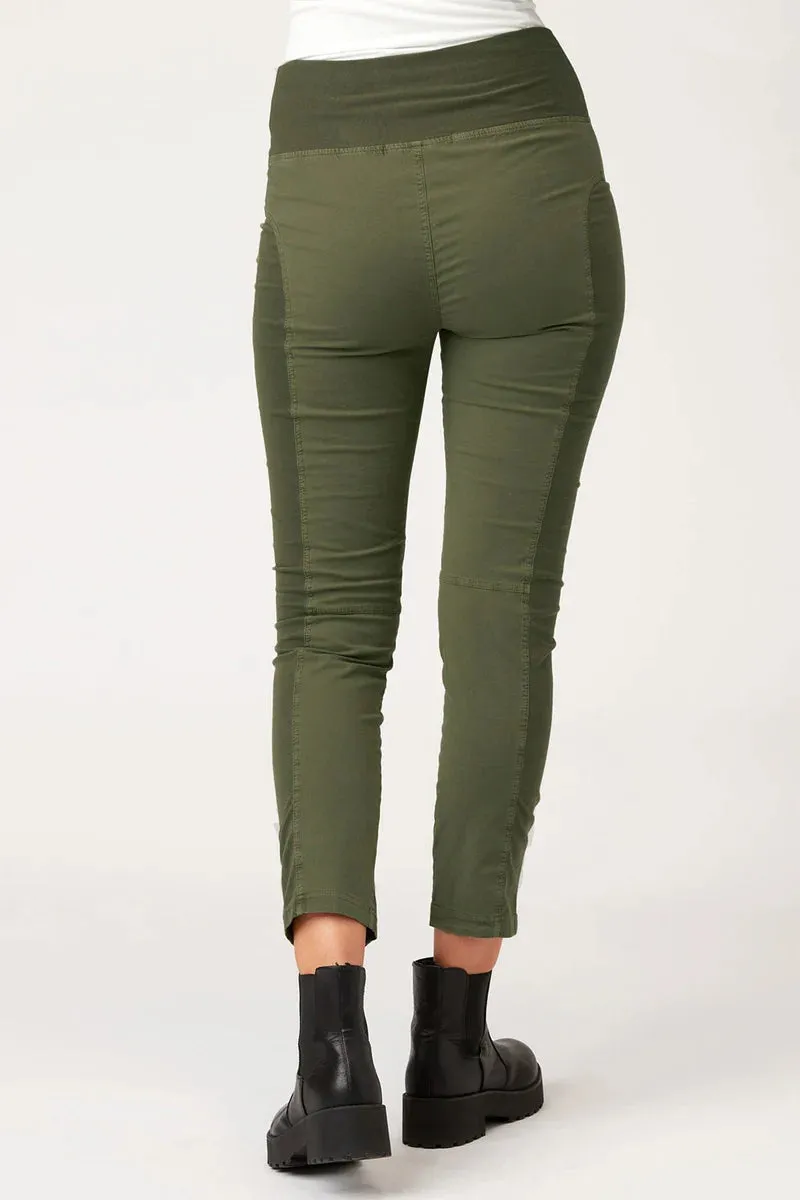 High Waist Penny Legging - Olive