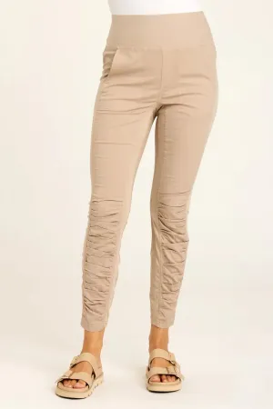 High Waist Penny Legging - Sand