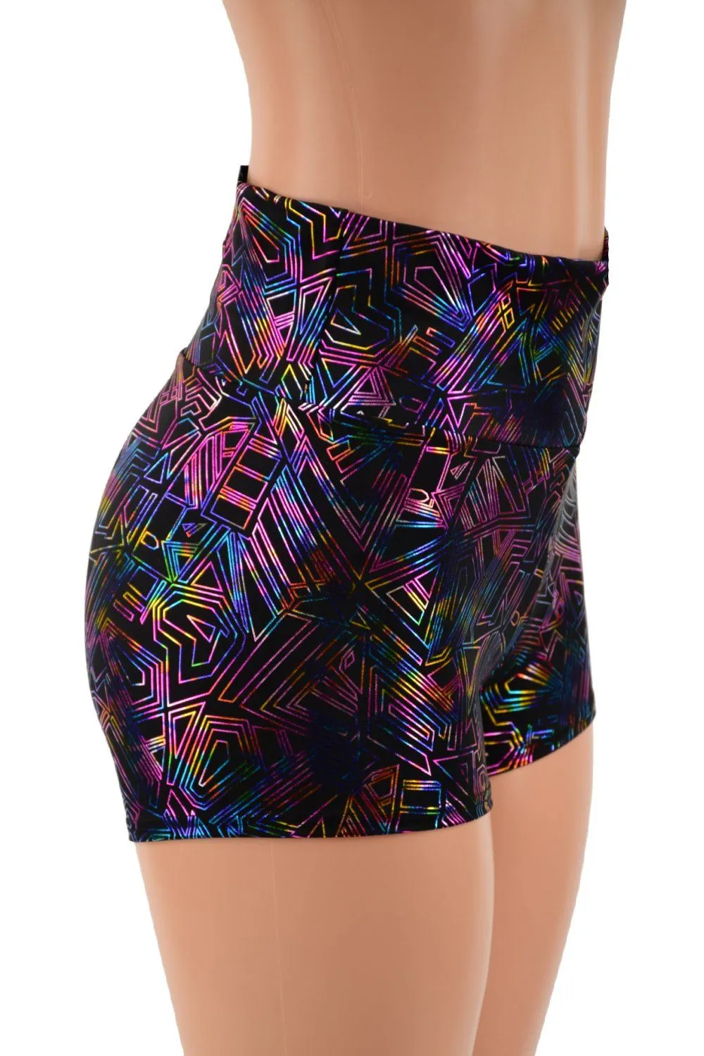 High Waist Shorts in CyberSpace