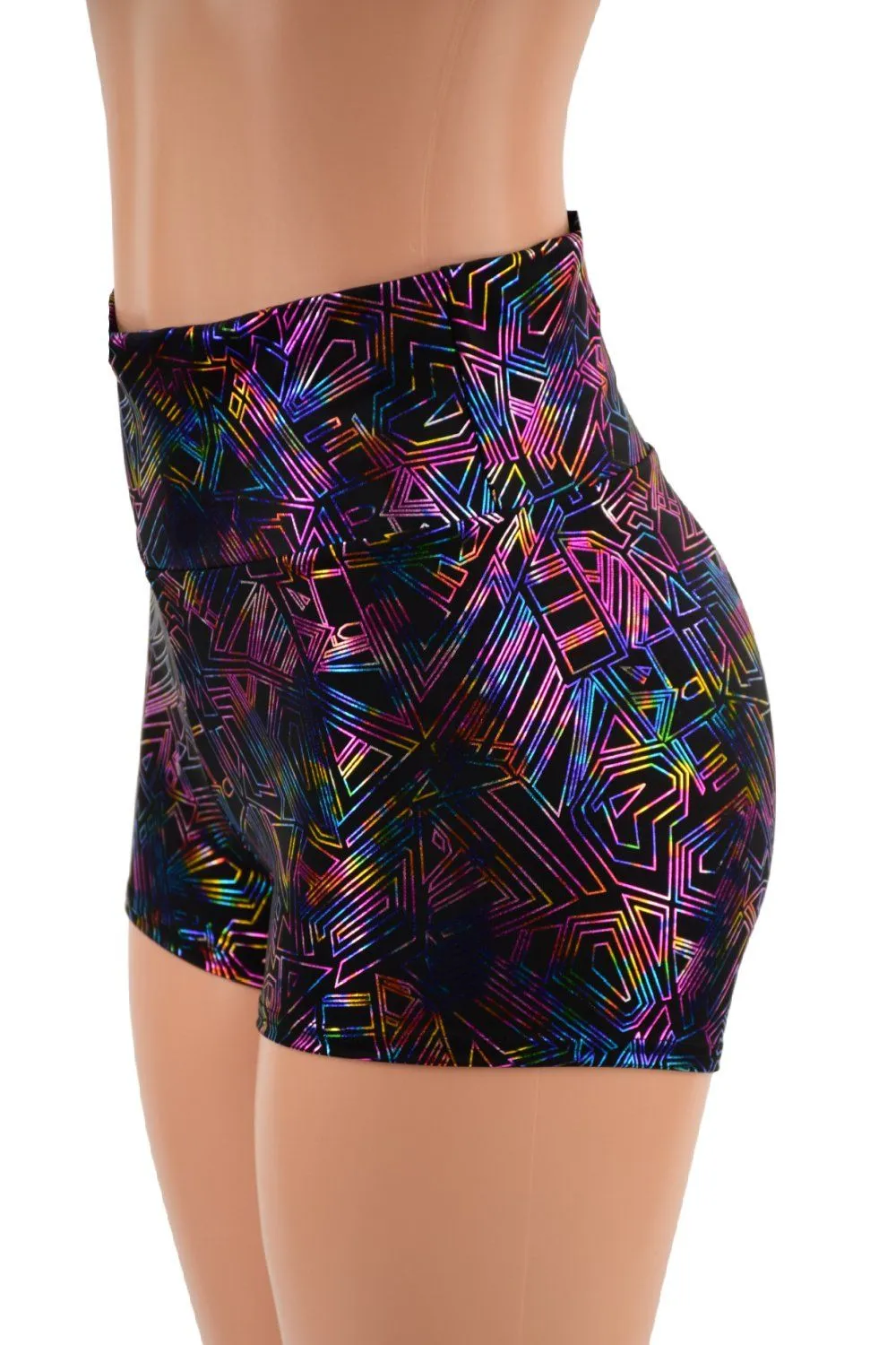 High Waist Shorts in CyberSpace