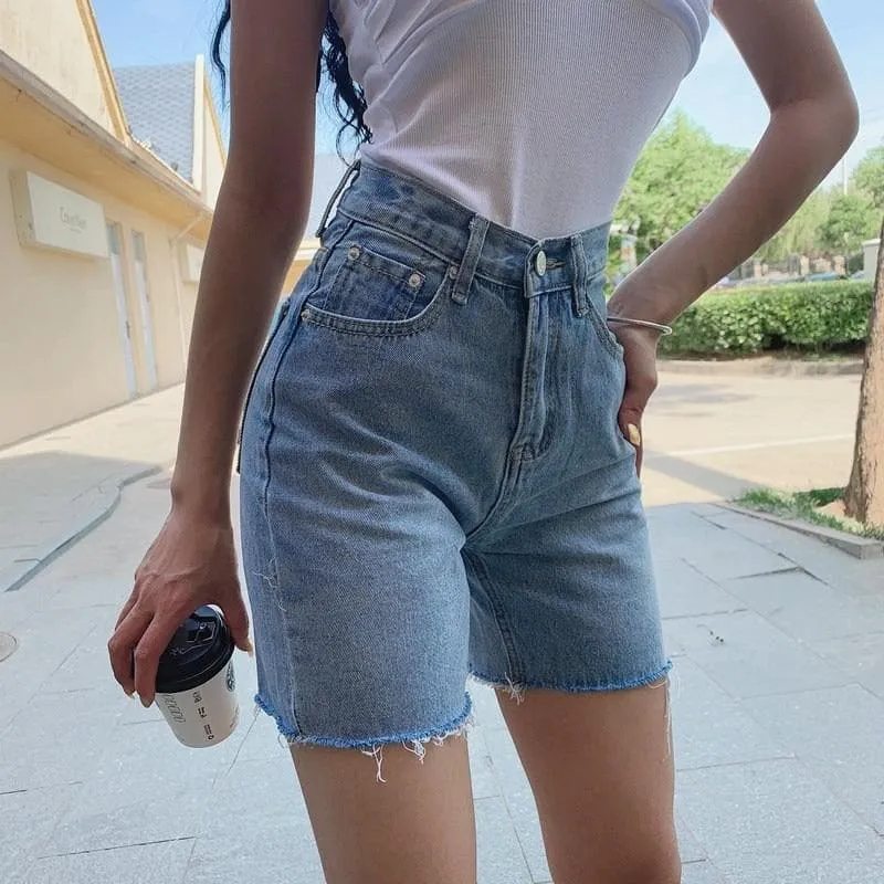 High Waist Shorts With Skinny Leg