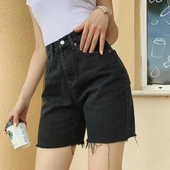 High Waist Shorts With Skinny Leg