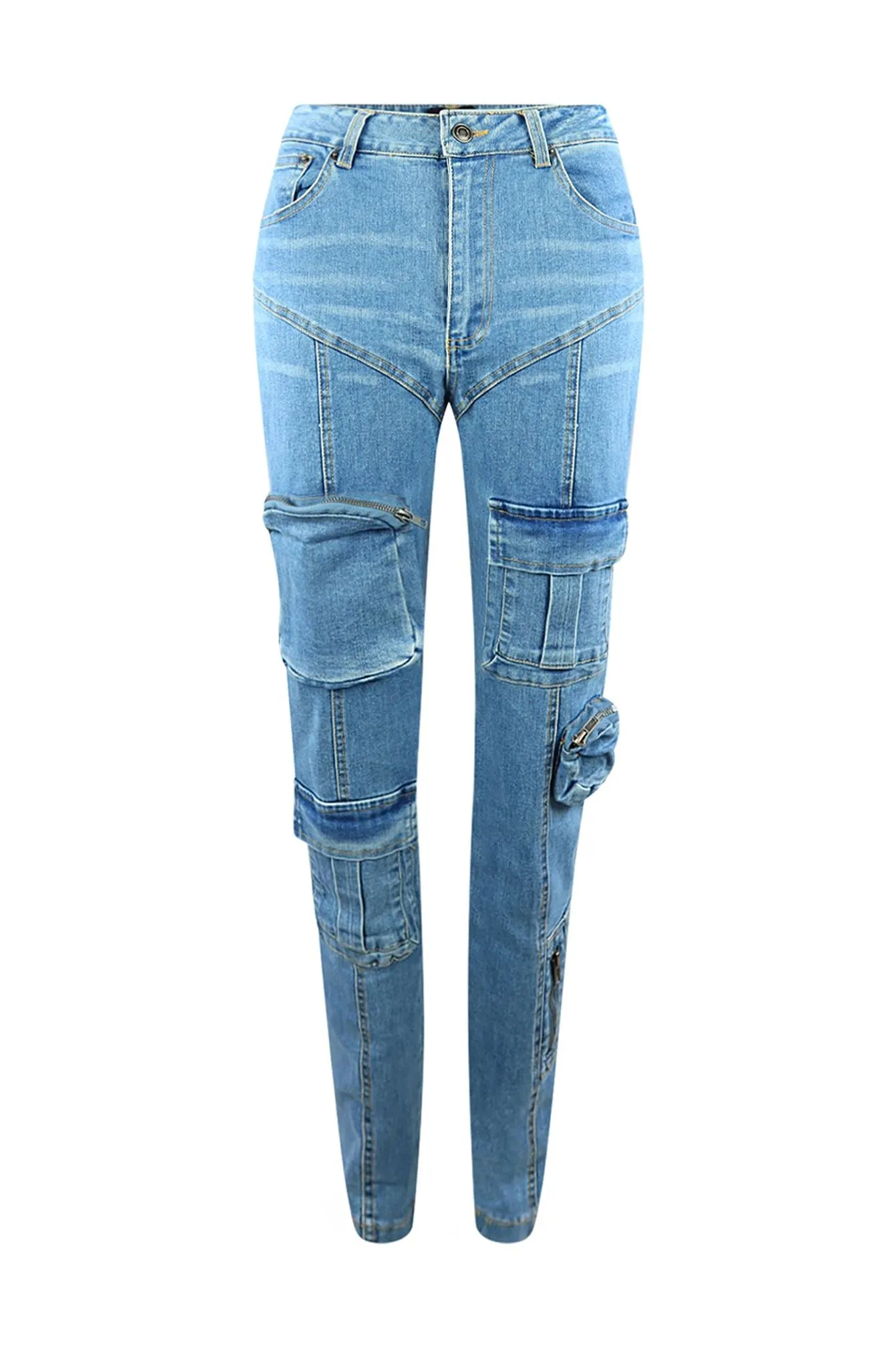 Hot Pocket Cargo Skinny Jeans