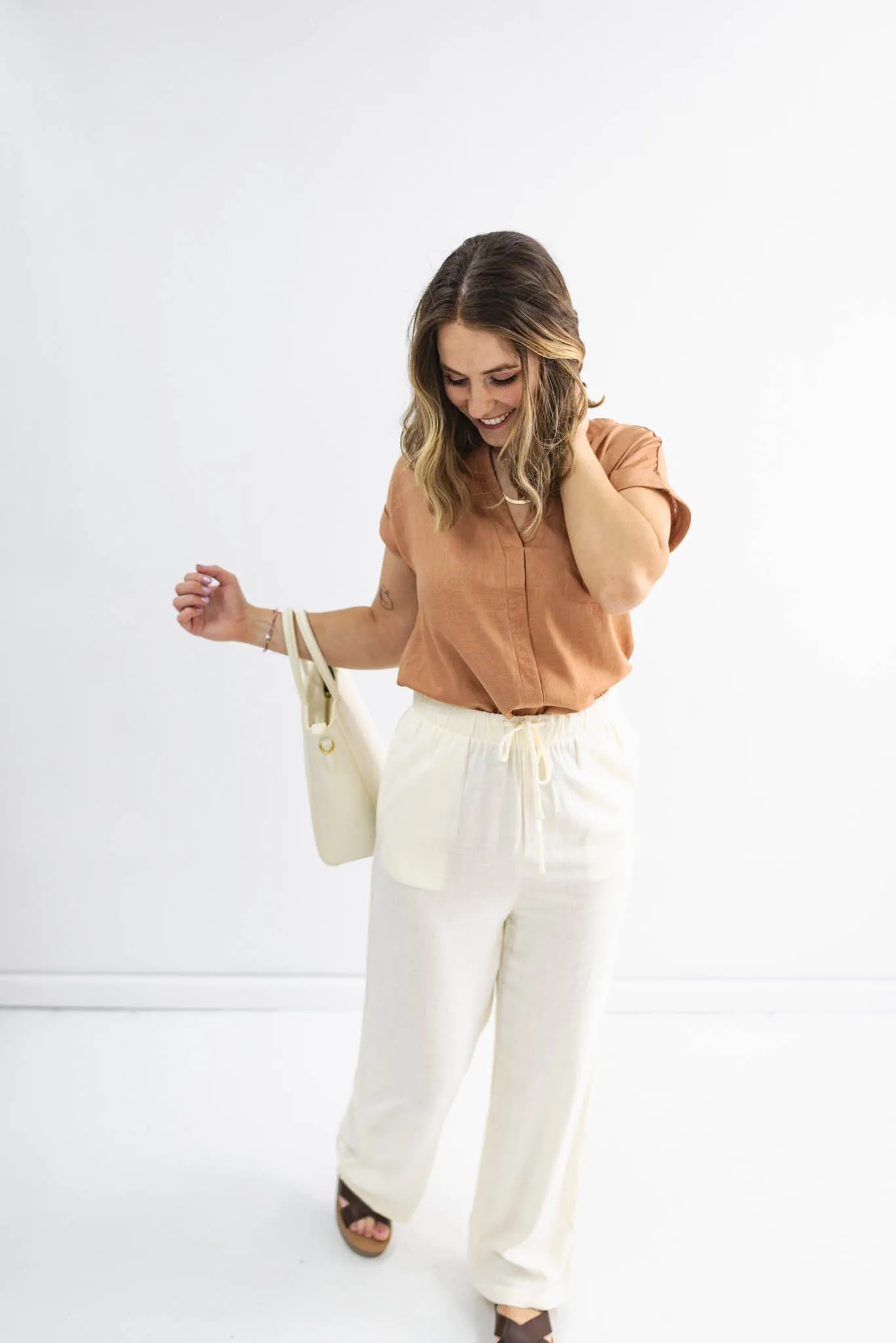 Human Nature Linen Wide Leg Pants