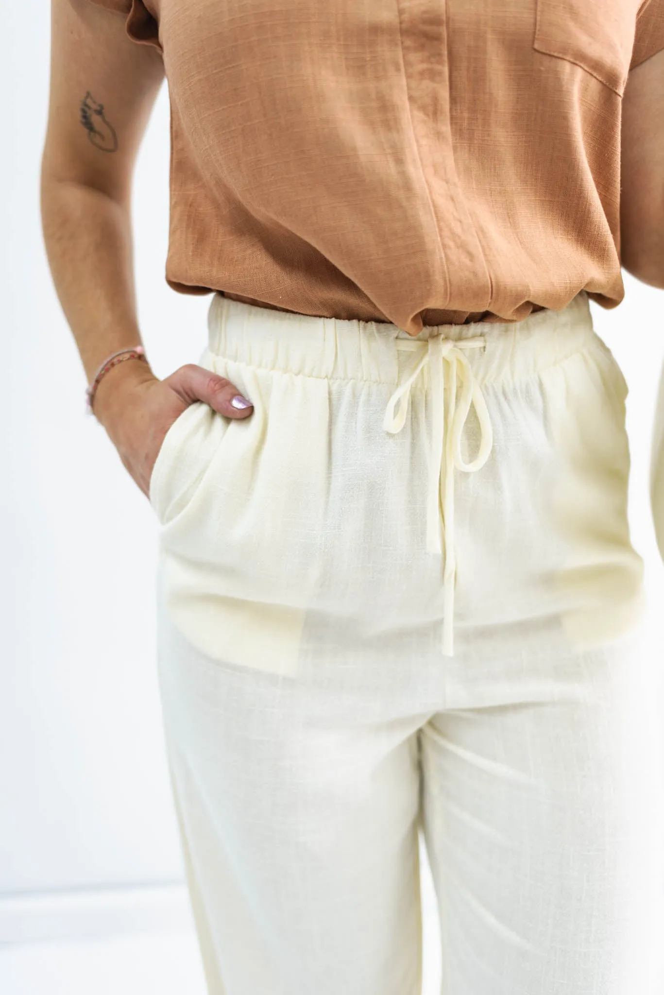 Human Nature Linen Wide Leg Pants