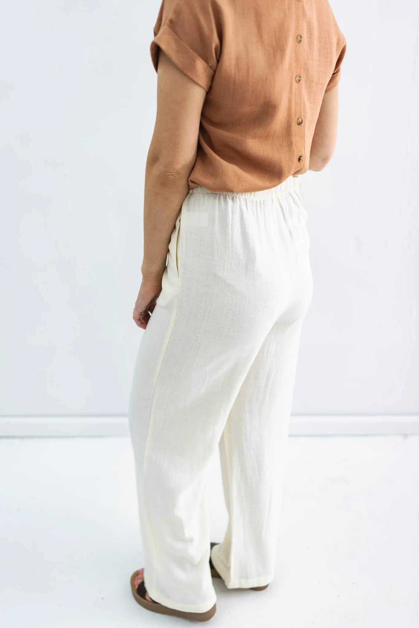 Human Nature Linen Wide Leg Pants