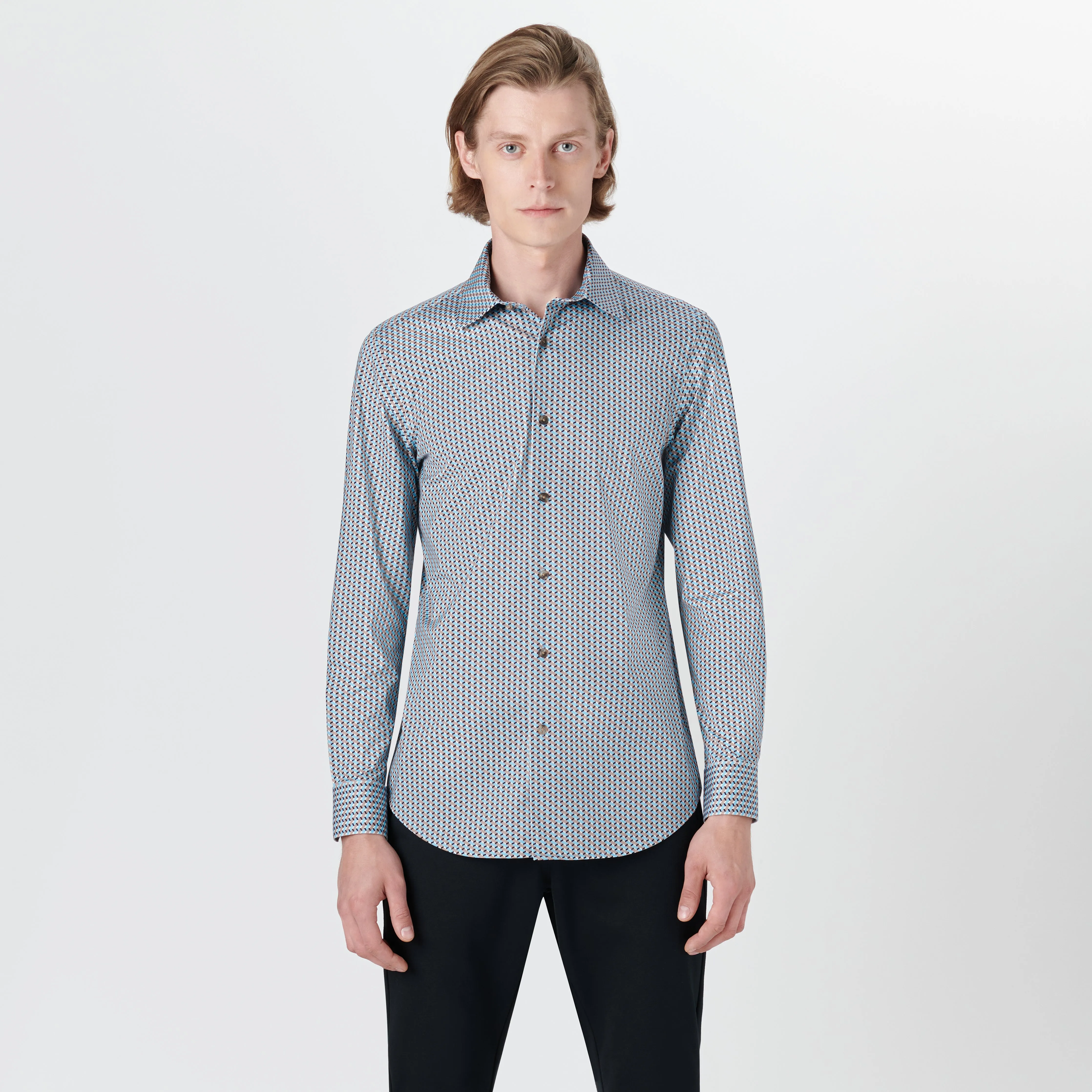 JAMES 3D Geometric Print OoohCotton Shirt