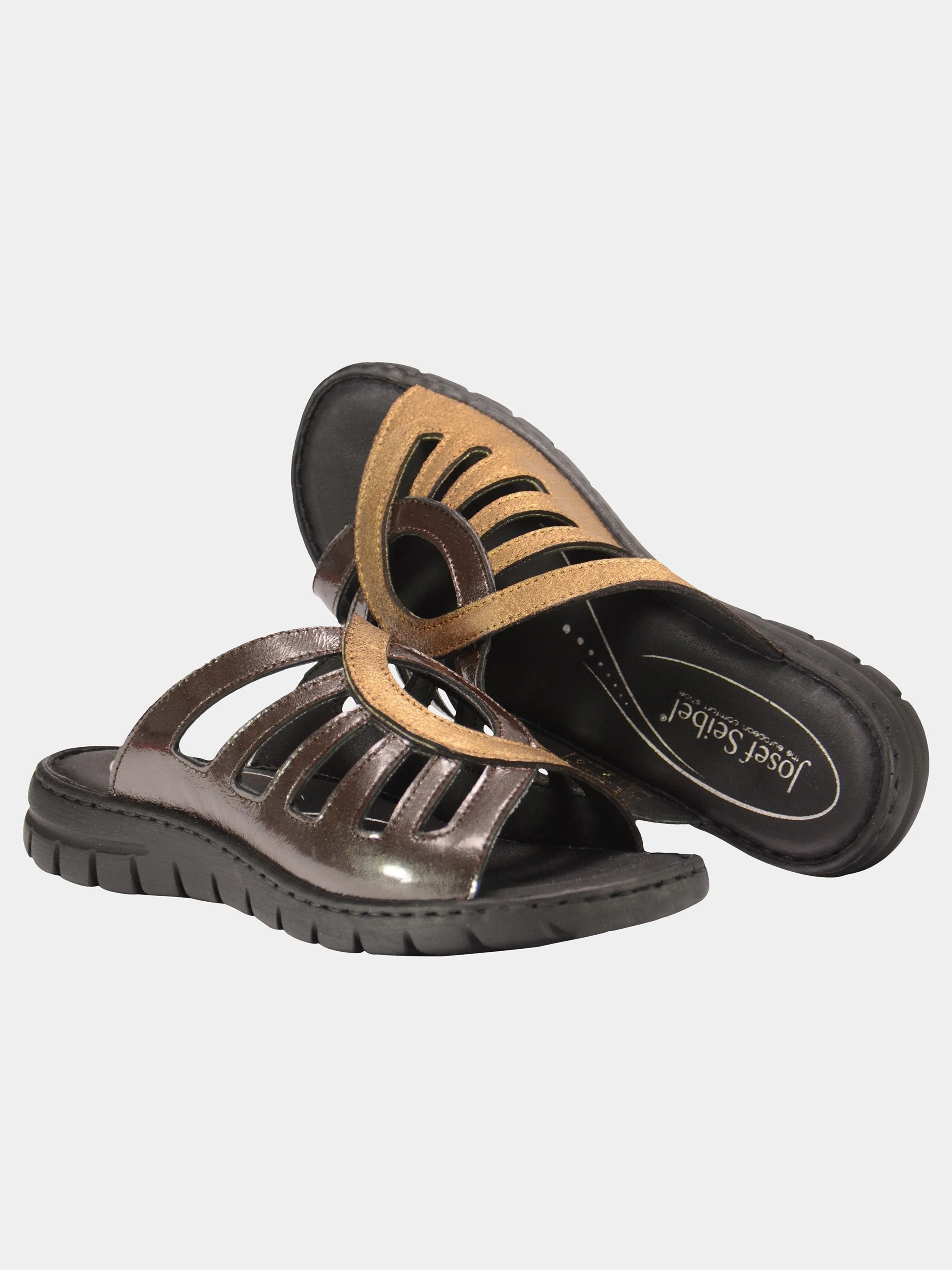 Josef Seibel Women's Coiled Slider Sandals