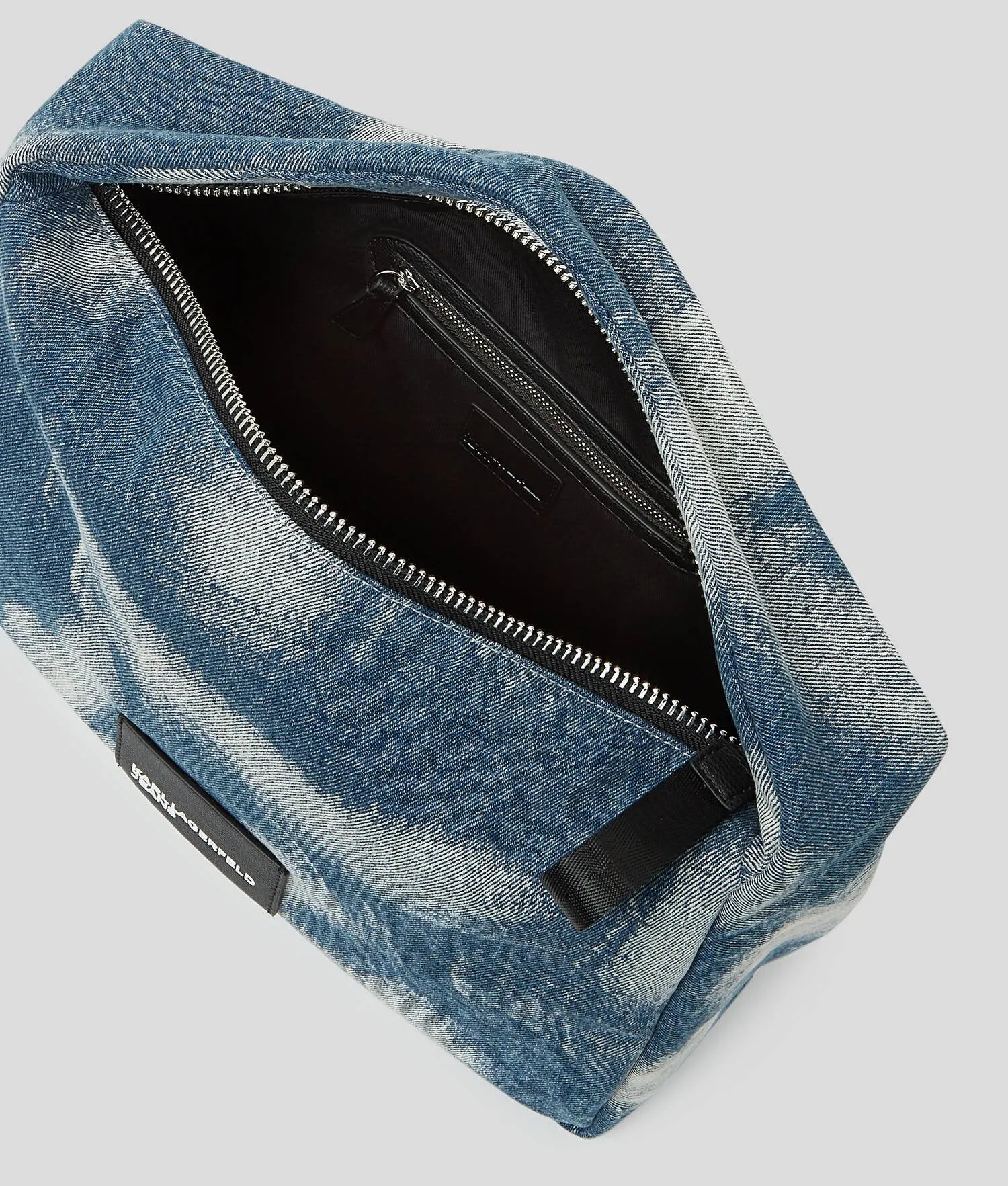 Karl Lagerfeld Bleached Hobo Bag | Denim