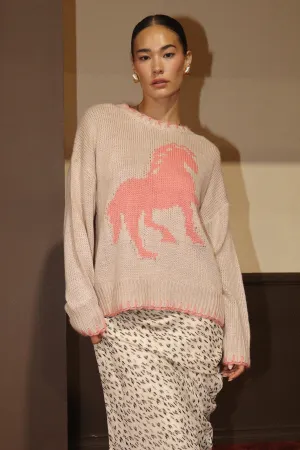 Knitted Horse Sweater