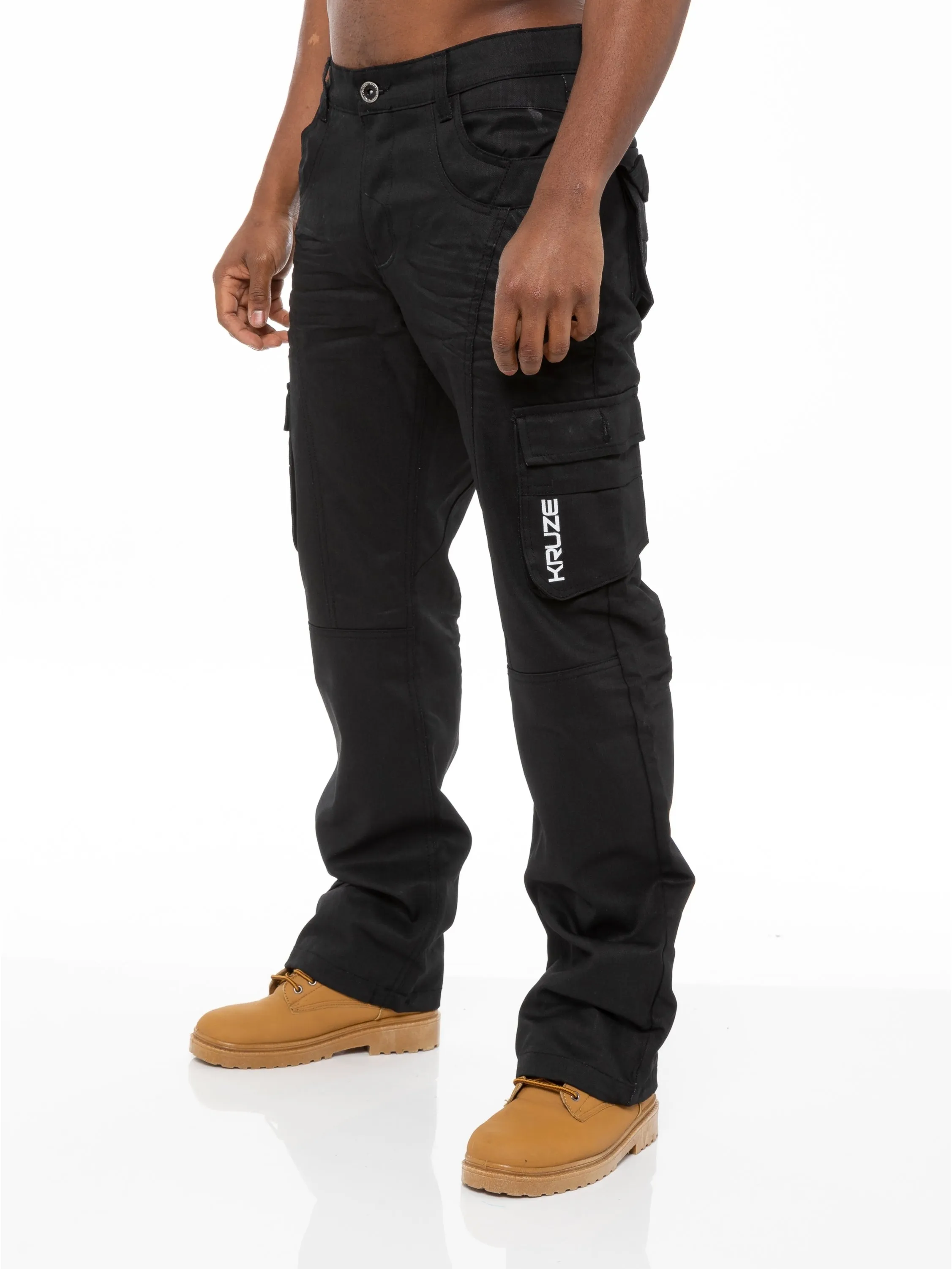 Kruze | Mens Cargo Combat Jeans