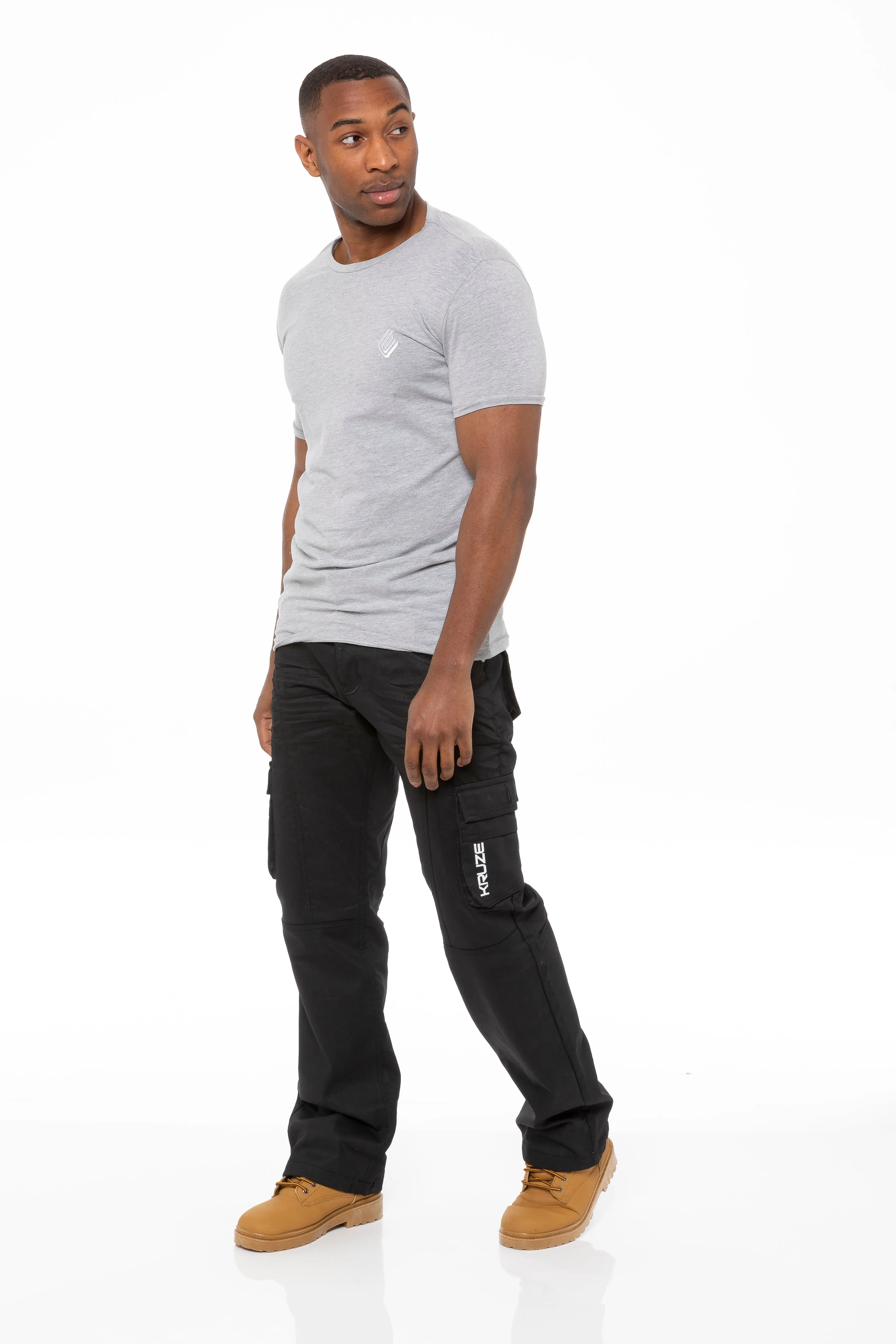 Kruze | Mens Cargo Combat Jeans