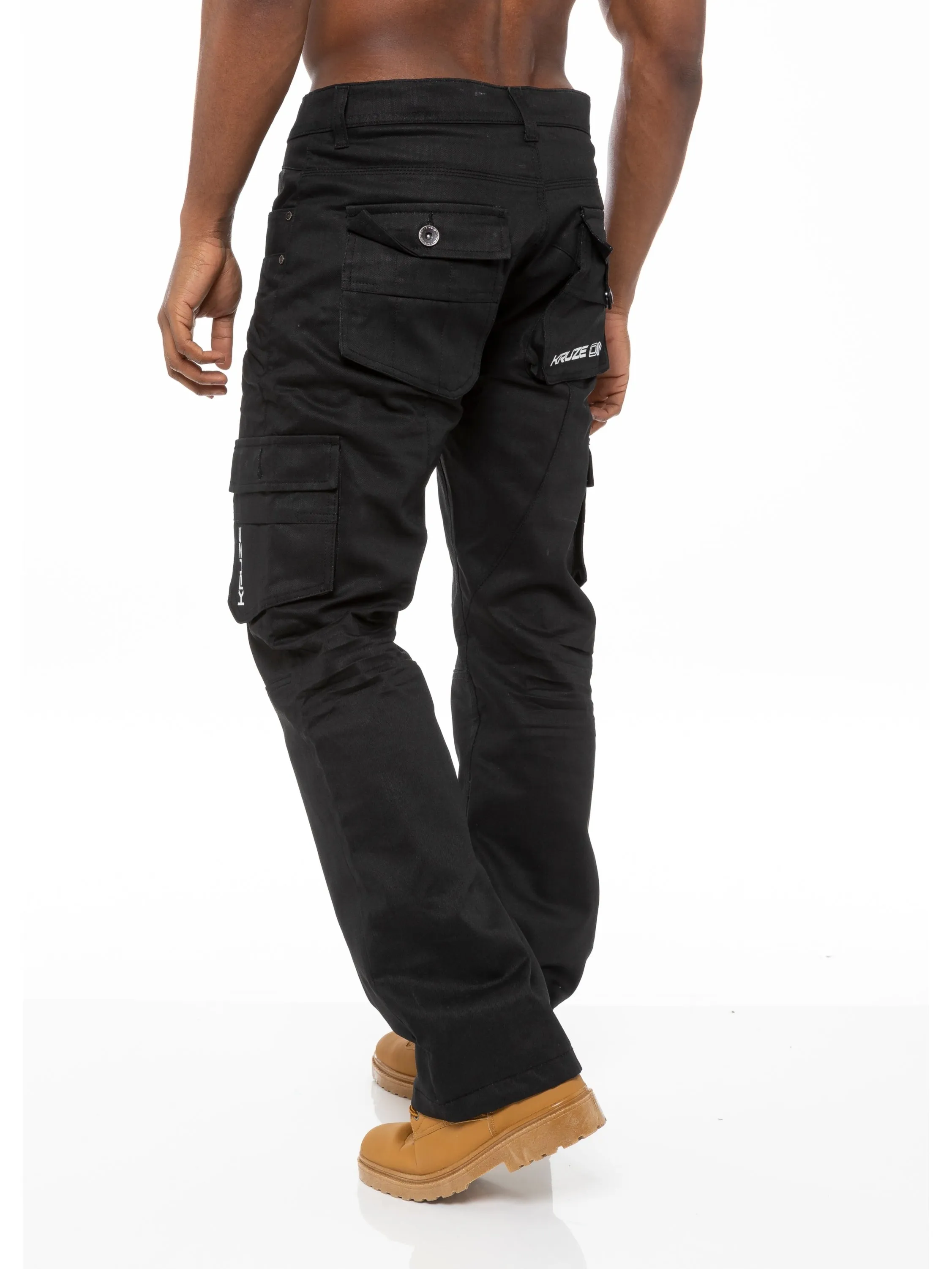 Kruze | Mens Cargo Combat Jeans