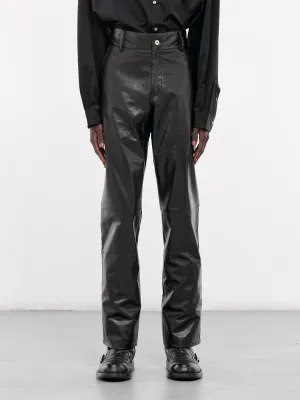 Leather Trousers (007-28-BLACK)