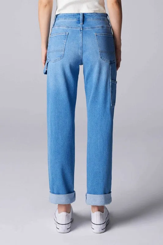 Light Blue High Rise Carpenter Women Jeans