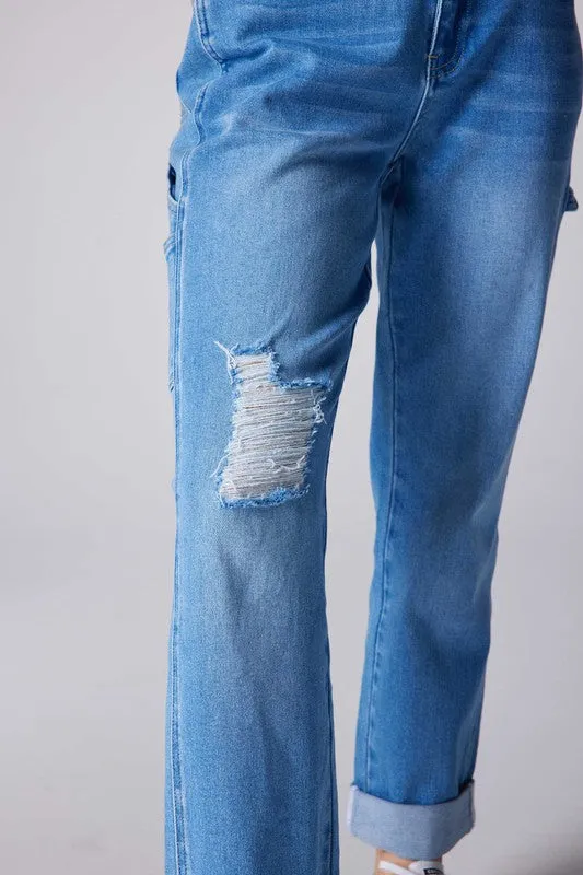 Light Blue High Rise Carpenter Women Jeans