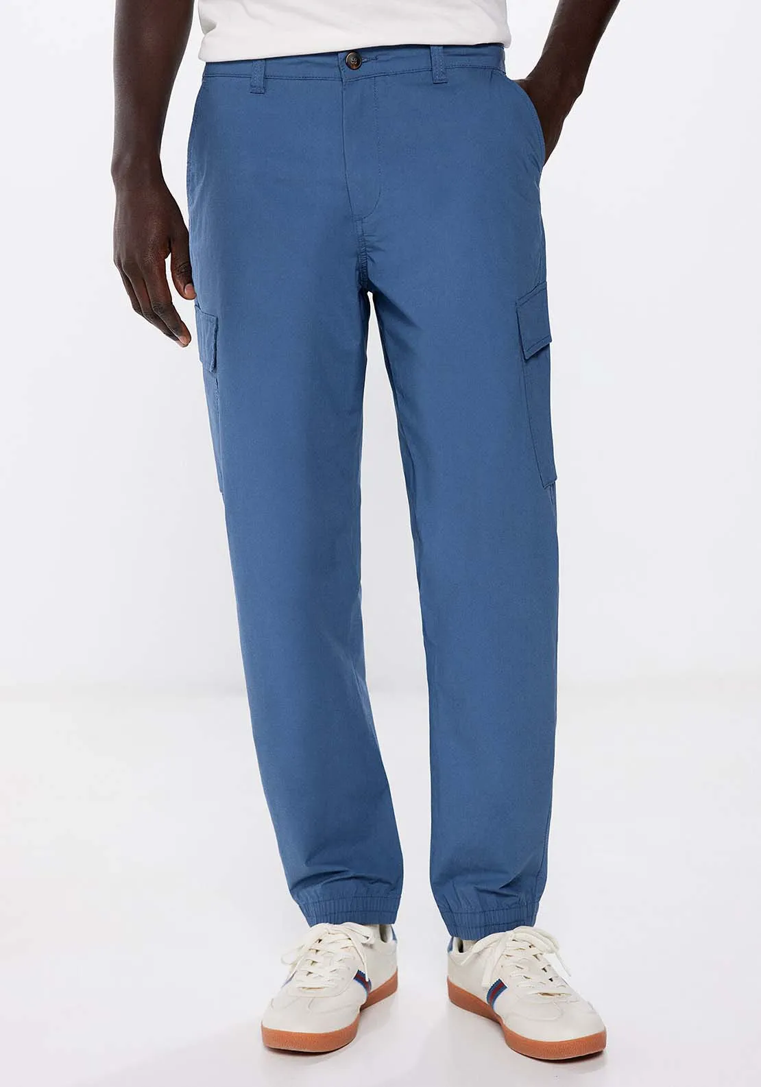 Lightweight cargo trousers - Blue