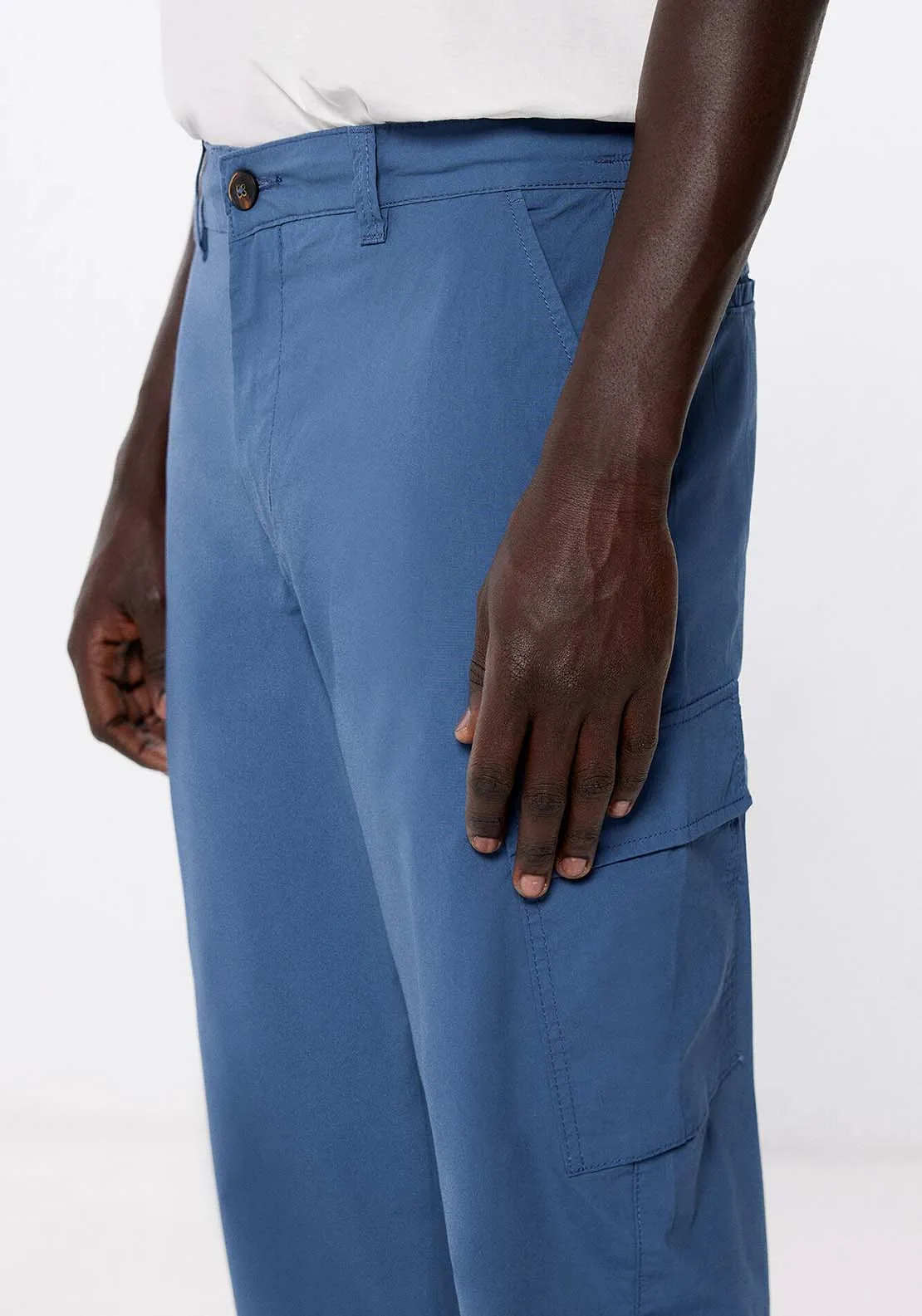 Lightweight cargo trousers - Blue