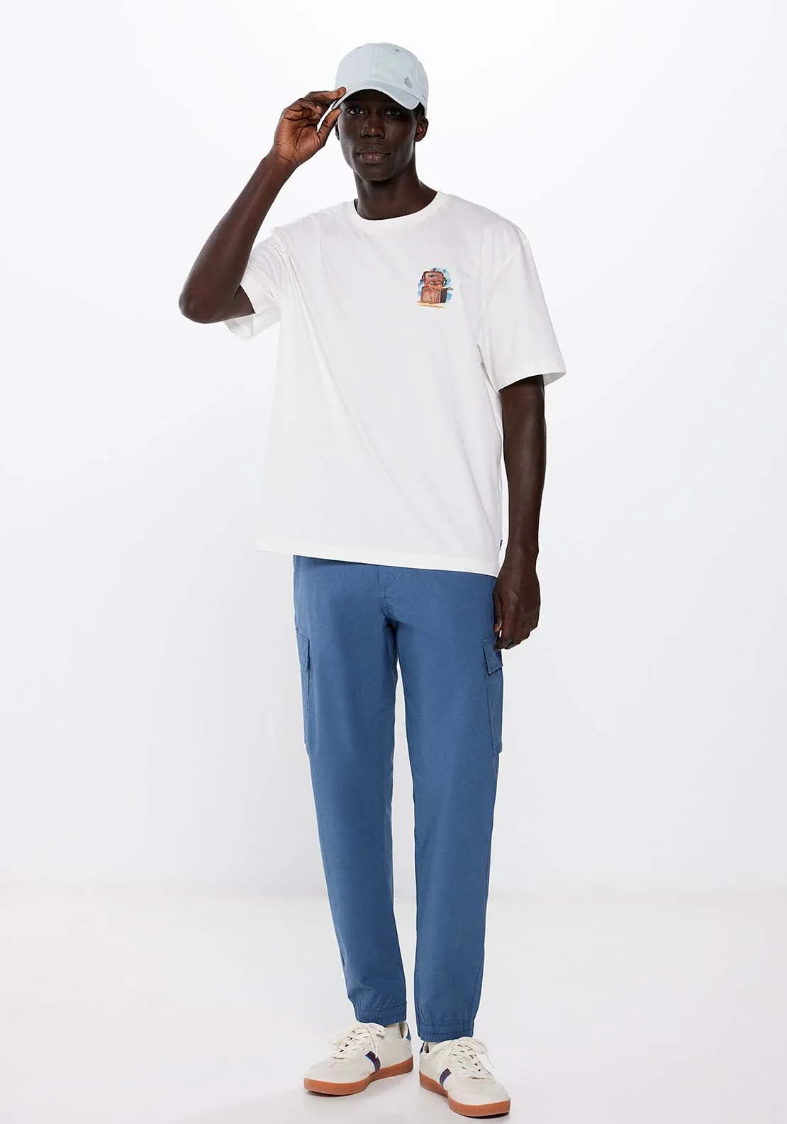 Lightweight cargo trousers - Blue