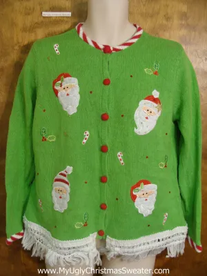 Lime Green Cute Christmas Sweater