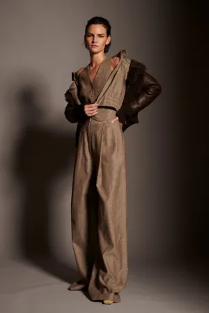 Linen Sun Pants - Herringbone