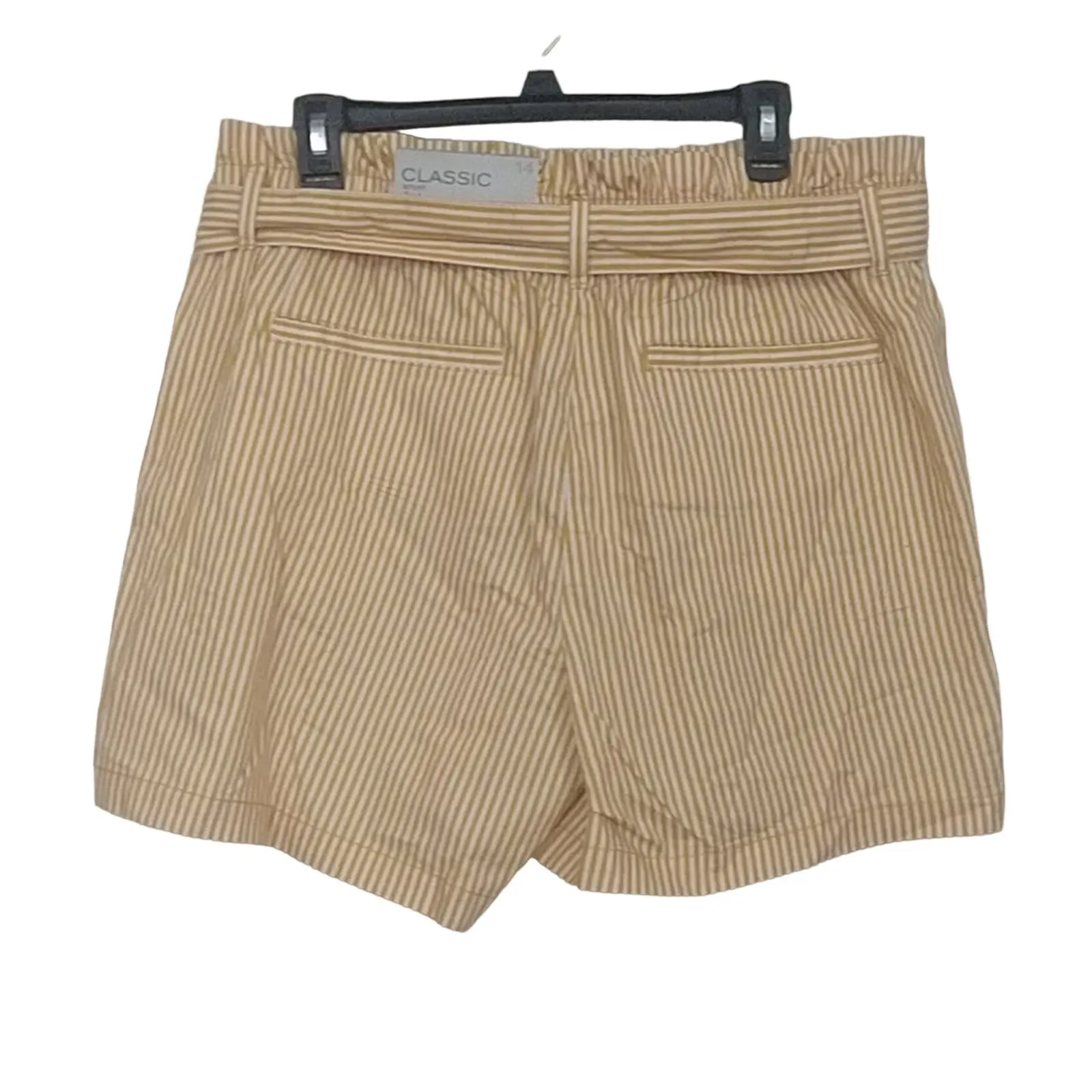 Liz Claiborne Paperbag Tie Waist Cotton Shorts