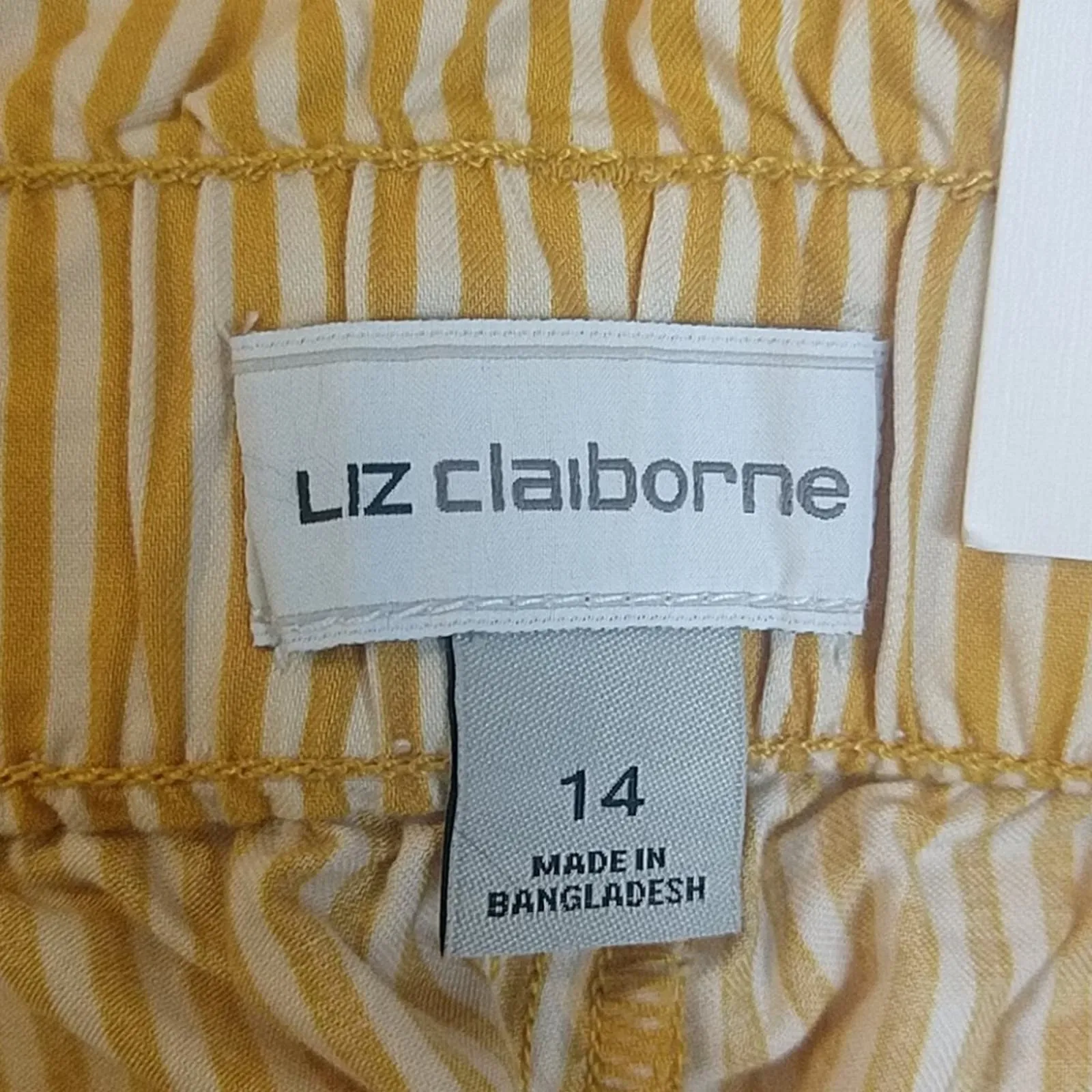 Liz Claiborne Paperbag Tie Waist Cotton Shorts