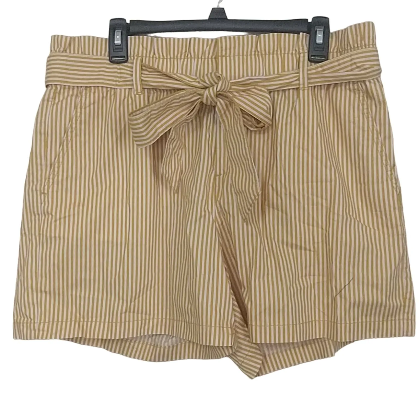 Liz Claiborne Paperbag Tie Waist Cotton Shorts